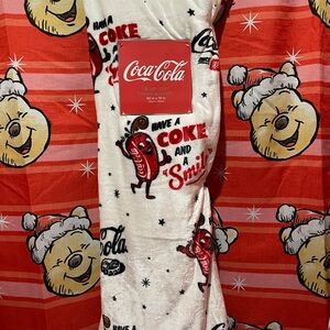 Coca Cola Blanket - Red, White, and Black